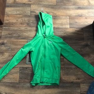 Green under armor jacket